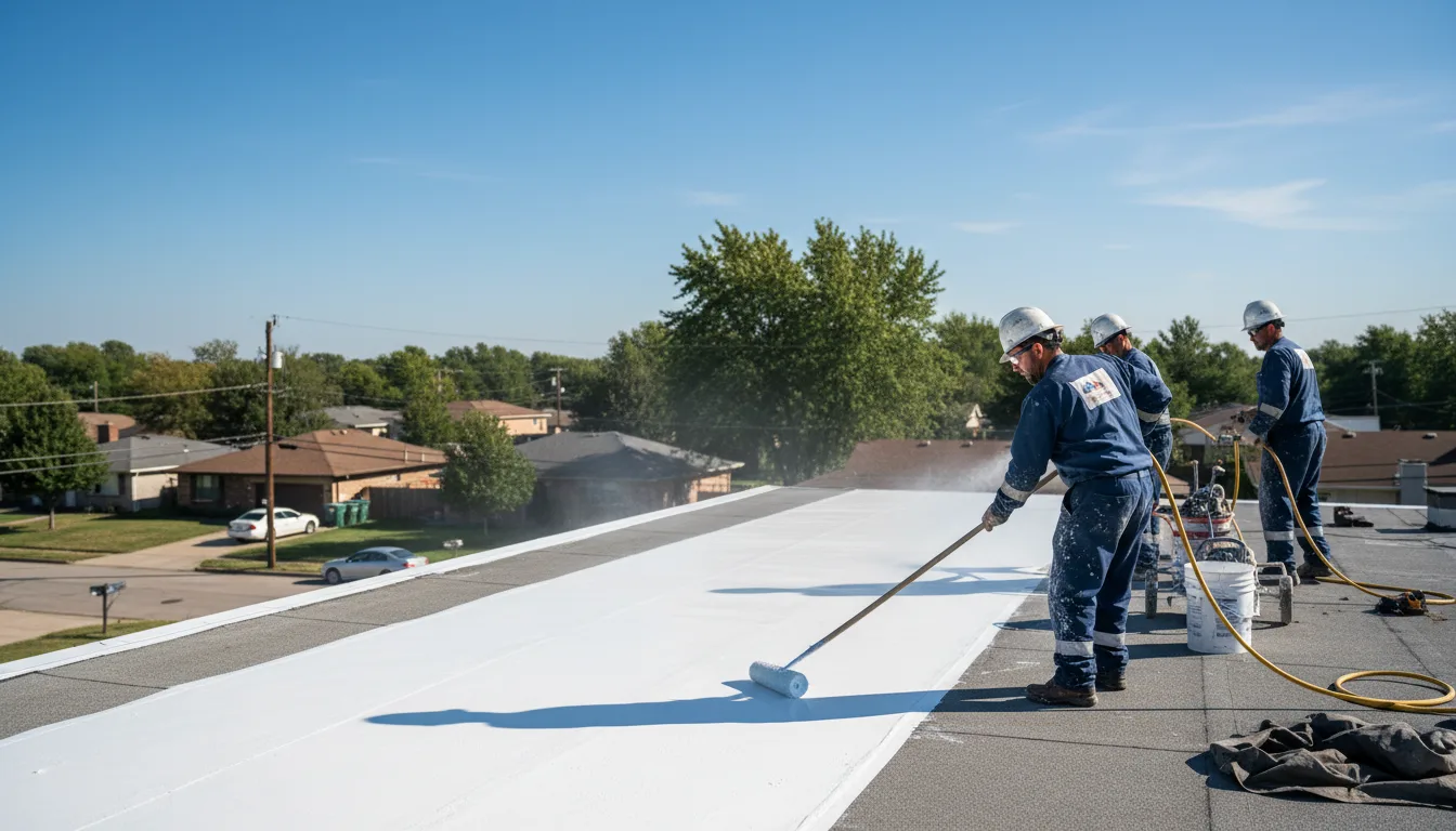 Commercial roof coating in San Elizario, TX near me
